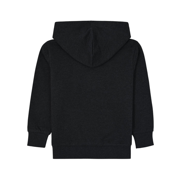 Kids Scotland Lion Tartan Hoodie - Heritage Of Scotland - CHARCOAL MARL/RED TARTAN