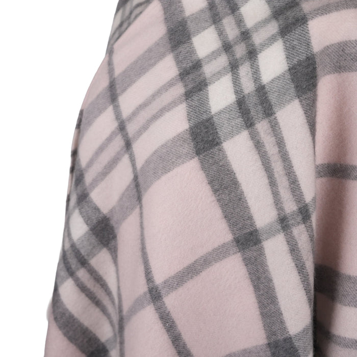 Ladies Cashmere Tartan Mini Cape Thomson Pink - Heritage Of Scotland - THOMSON PINK