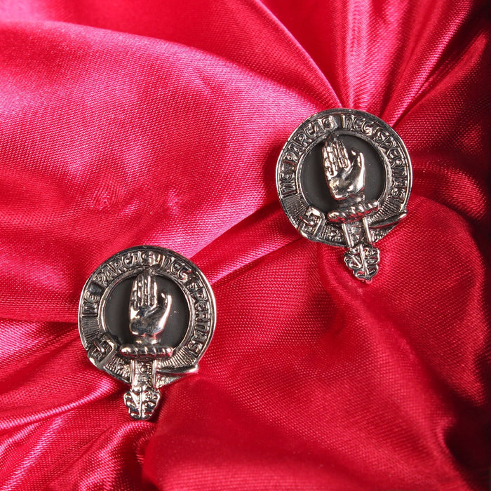 Lamont Clan Badge, Kilt Pin, Lapel Pin, Cufflinks, Keyring/Key Fob & Gift Set — Fine Pewter by Art Pewter — Made in Scotland (Shiny Finish) - Heritage Of Scotland - Cufflinks