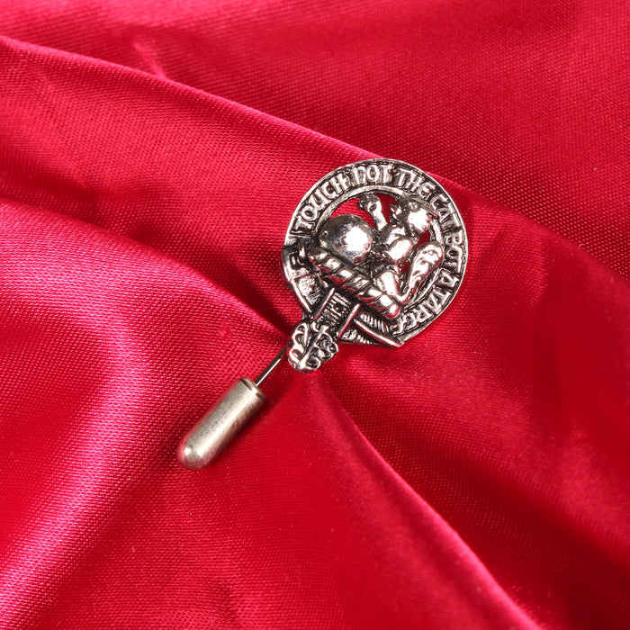 MacBean Clan Badge, Kilt Pin, Lapel Pin, Cufflinks, Keyring/Key Fob & Gift Set — Fine Pewter by Art Pewter — Made in Scotland (Shiny Finish) - Heritage Of Scotland - Lapel Pin