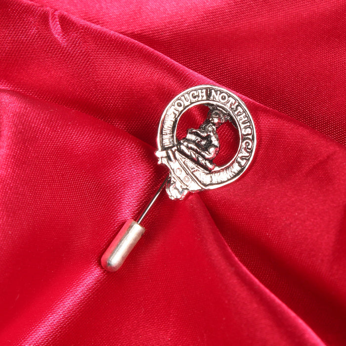 MacGillivray Clan Badge, Kilt Pin, Lapel Pin, Cufflinks, Keyring/Key Fob & Gift Set — Fine Pewter by Art Pewter — Made in Scotland (Shiny Finish) - Heritage Of Scotland - Lapel Pin