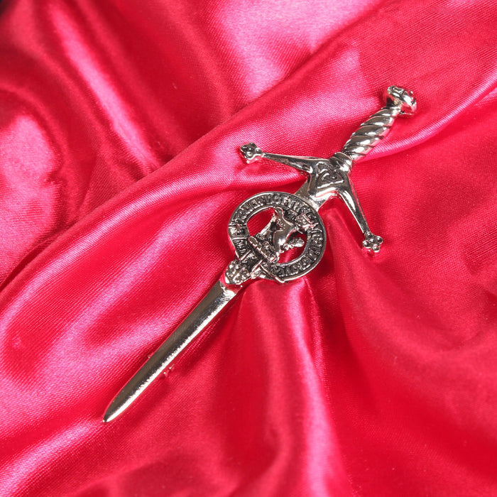 MacKintosh Clan Badge, Kilt Pin, Lapel Pin, Cufflinks, Keyring/Key Fob & Gift Set — Fine Pewter by Art Pewter — Made in Scotland (Shiny Finish) - Heritage Of Scotland - Kilt Pin