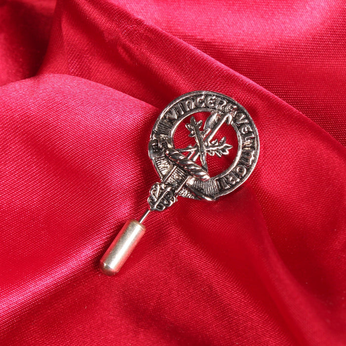 MacLaine Clan Badge, Kilt Pin, Lapel Pin, Cufflinks, Keyring/Key Fob & Gift Set — Fine Pewter by Art Pewter — Made in Scotland (Shiny Finish) - Heritage Of Scotland - Badge