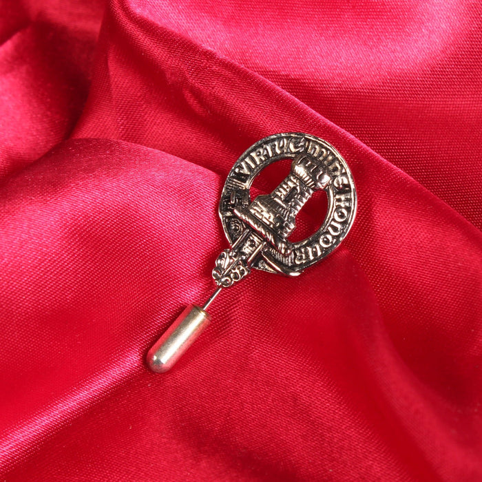 MacLean Clan Badge, Kilt Pin, Lapel Pin, Cufflinks, Keyring/Key Fob & Gift Set — Fine Pewter by Art Pewter — Made in Scotland (Shiny Finish) - Heritage Of Scotland - Lapel Pin