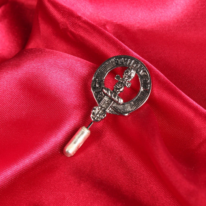 MacLellan Clan Badge, Kilt Pin, Lapel Pin, Cufflinks, Keyring/Key Fob & Gift Set — Fine Pewter by Art Pewter — Made in Scotland (Shiny Finish) - Heritage Of Scotland - Lapel Pin