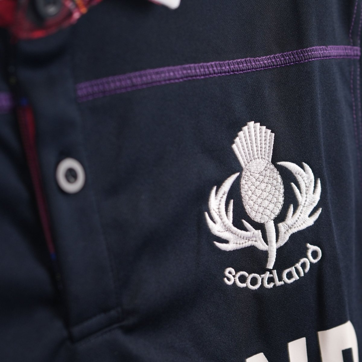 Mens Scotland Rugby Shirt Tartan - Heritage Of Scotland - XS