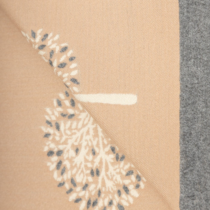 Mini Tree Super Soft Stole Dk Beige/Grey - Heritage Of Scotland - DK BEIGE/GREY