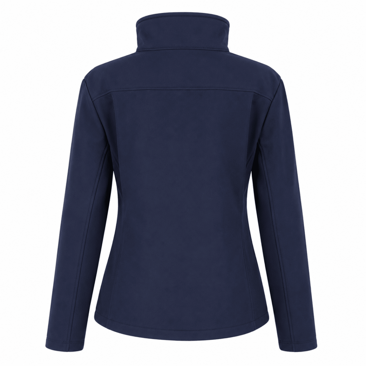 Navy Scotland Thistle Zip Softshell Jacket for Women - Heritage Of Scotland - S
