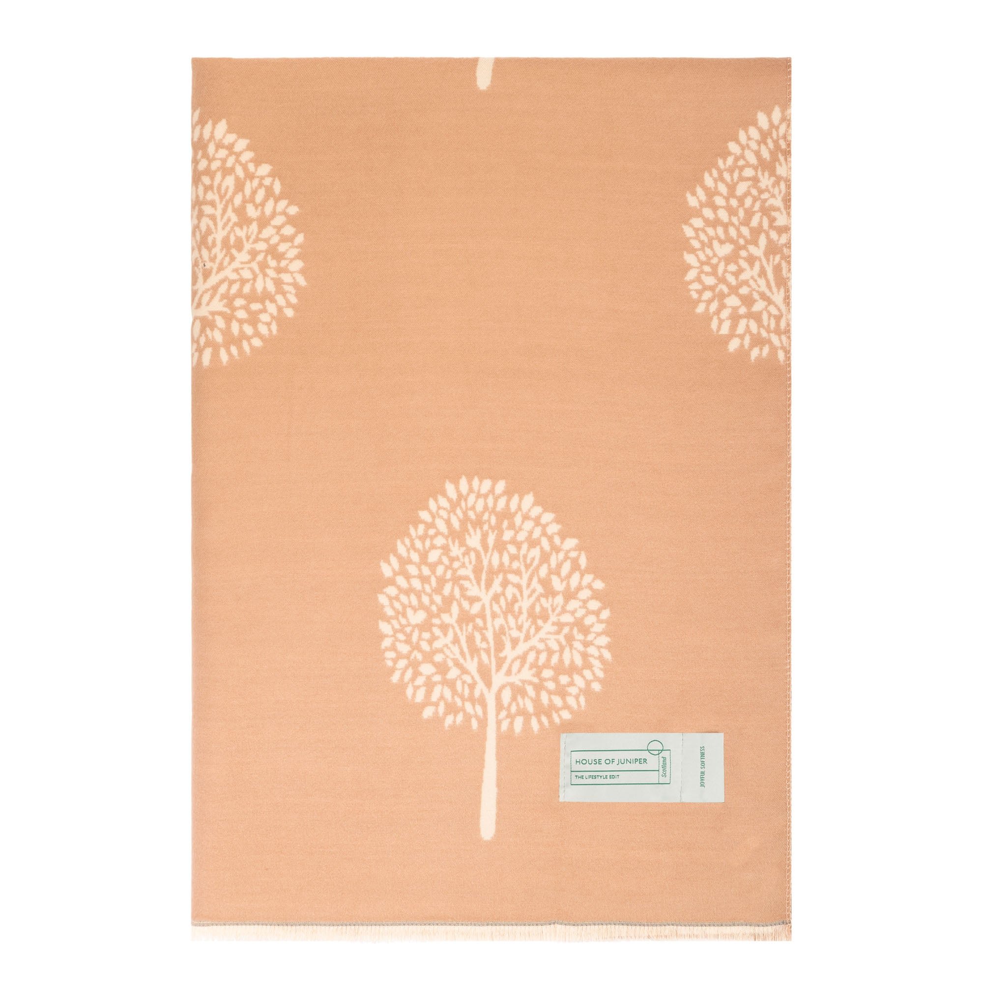 Original Tree Super Soft Stole Lt Beige/Beige - Heritage Of Scotland - LT BEIGE/BEIGE