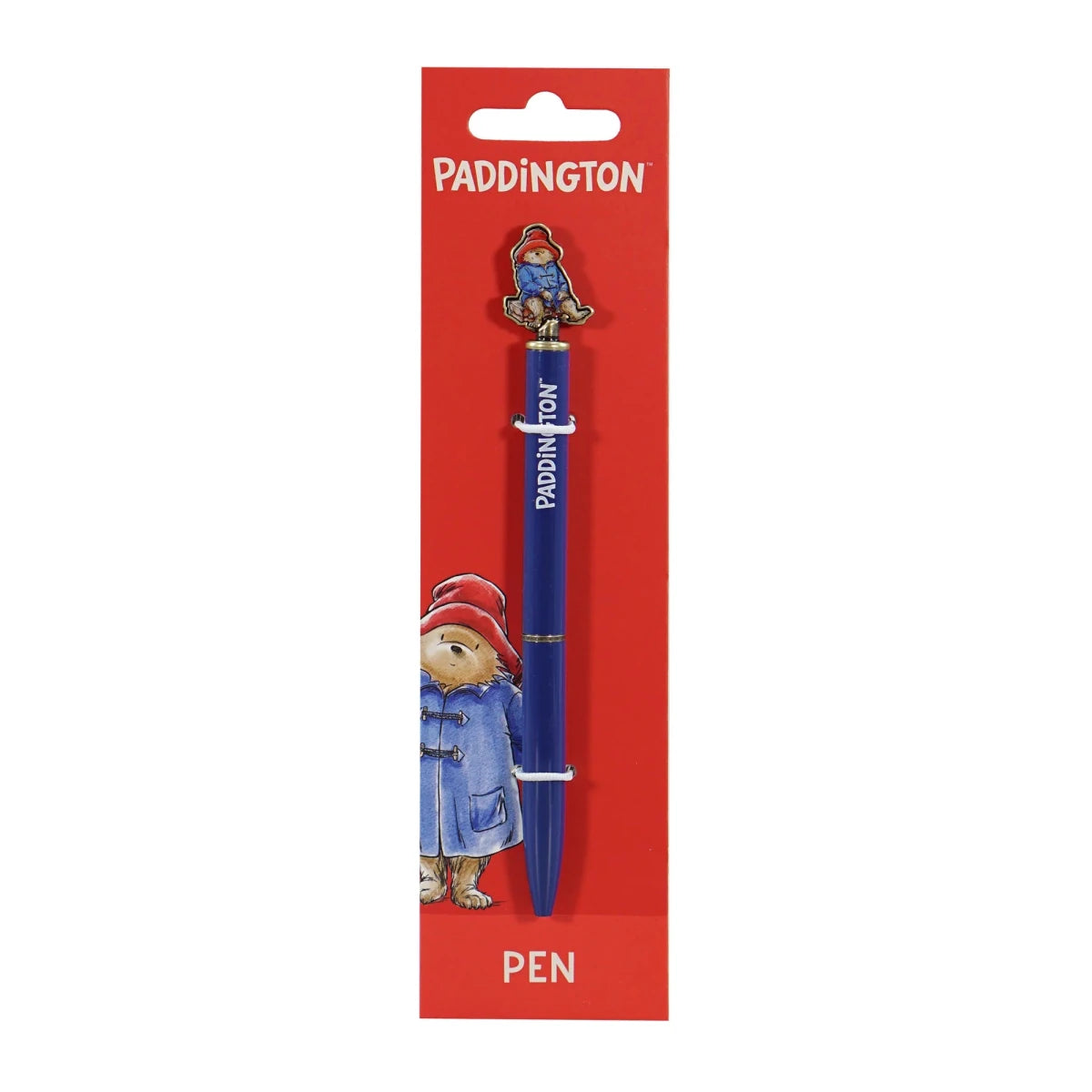 Paddington Bear Blue Metal Ballpoint Pen with Character Topper - Heritage Of Scotland -