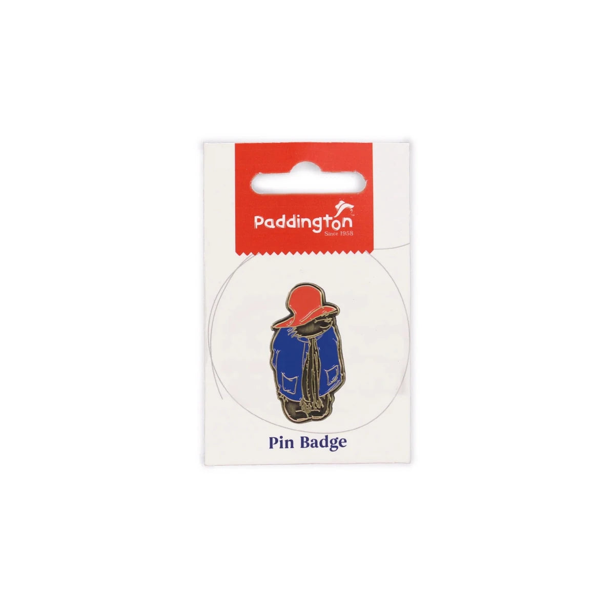 Paddington Bear Classic Full-Length Enamel Pin Badge - Heritage Of Scotland -