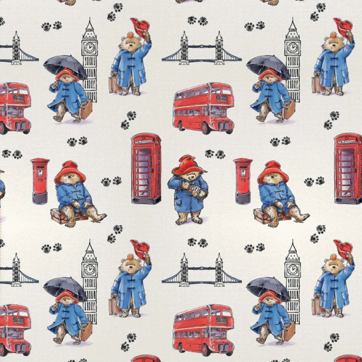 Paddington Bear London Recycled Cotton Tea Towel – 65 × 45cm - Heritage Of Scotland -