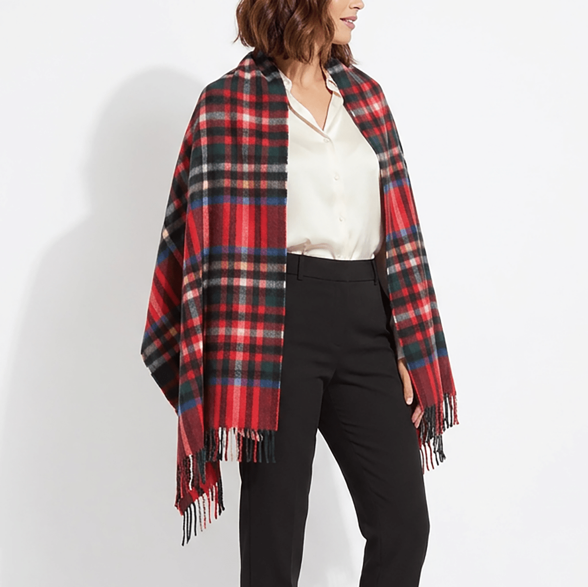 Premium 100% Cashmere Tartan Stole – Exploded Stewart Royal | Edinburgh Cashmere - Heritage Of Scotland -