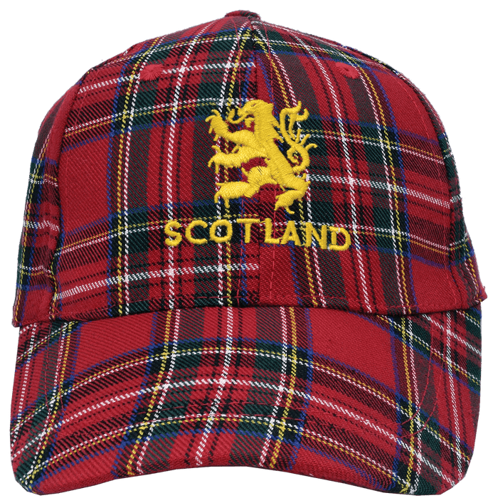 Royal Stewart Lion Rampant Cap – Adjustable Scottish Baseball Cap (Adult) - Heritage Of Scotland - Royal Stewart