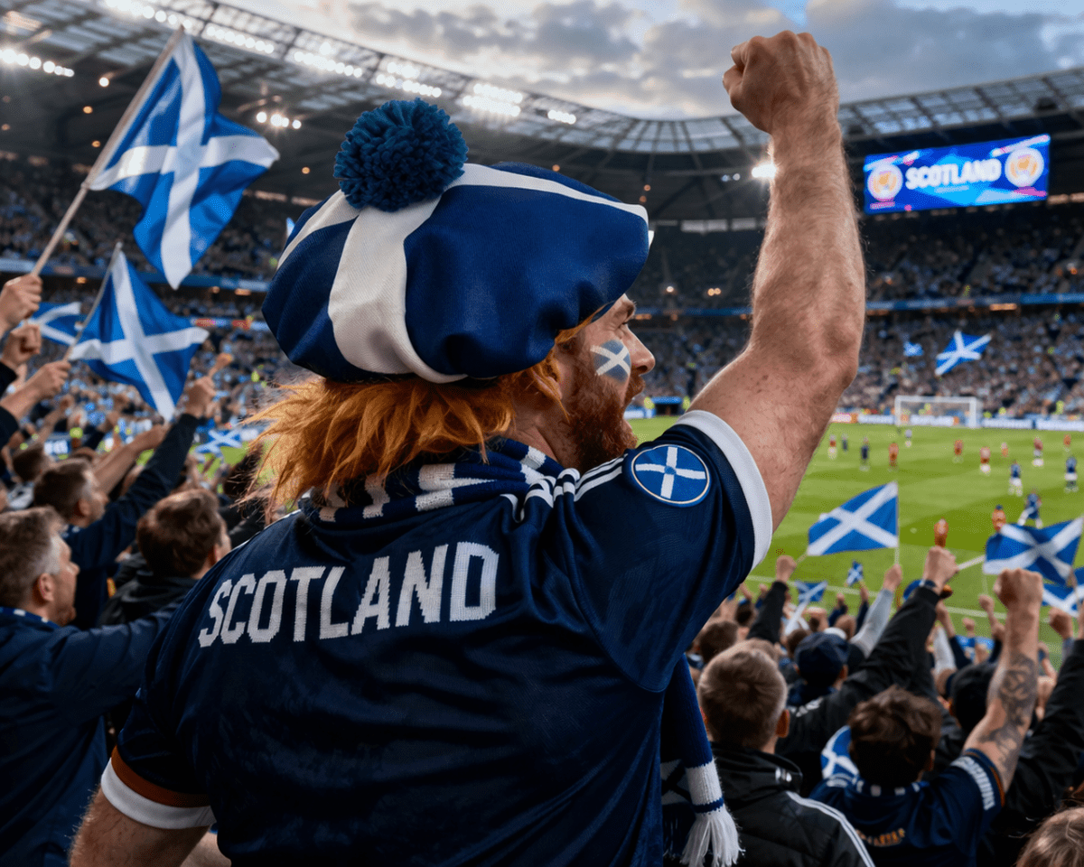 Saltire “See You Jimmy” Hat with Ginger Hair – Scotland - World Cup 2026 Fan Hat - Heritage Of Scotland -