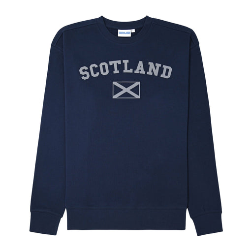 Scotland Harvard Reflective Sweatshirt - Heritage Of Scotland - NAVY