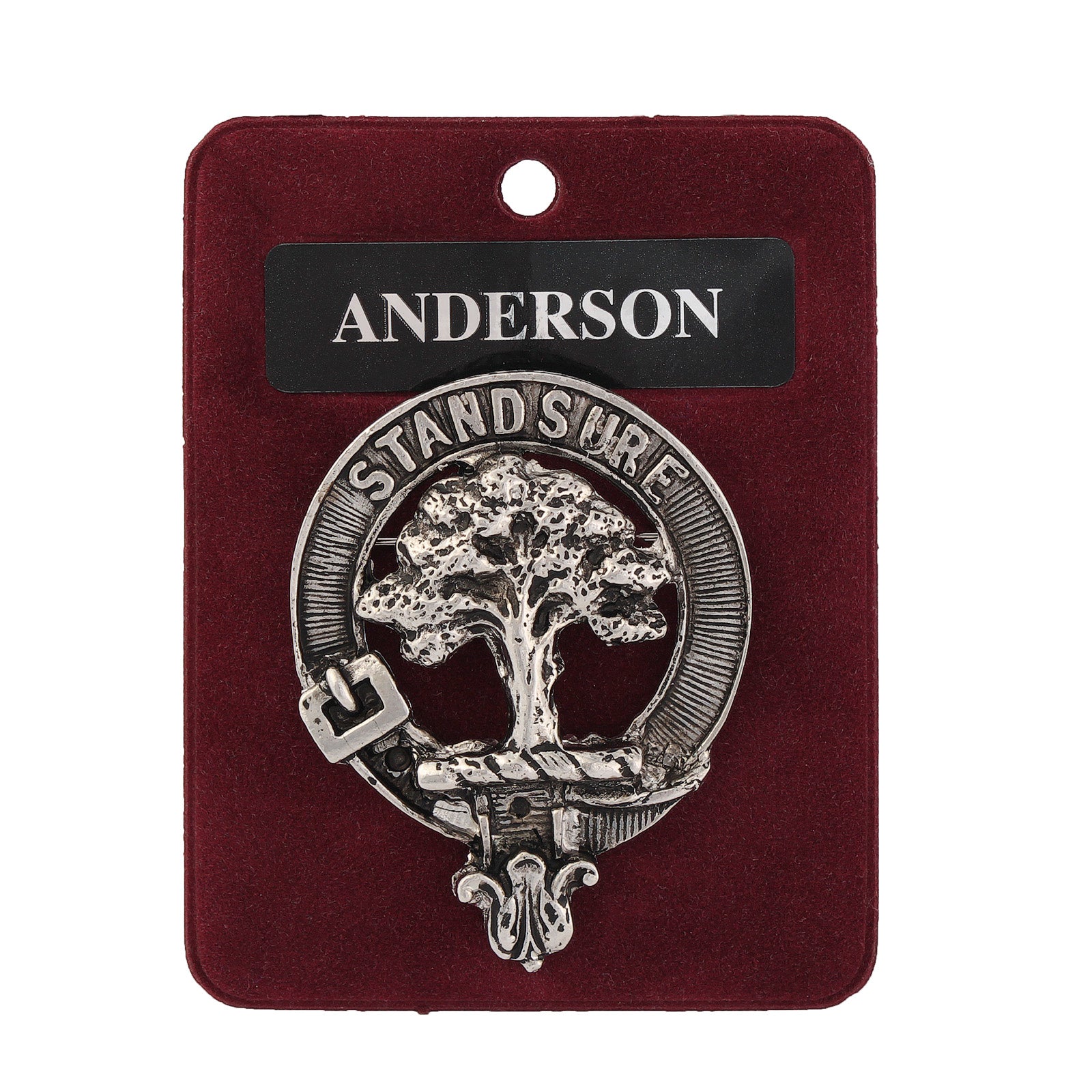 Scotland Map Clan Badge, Kilt Pin, Lapel Pin, Cufflinks, Keyring/Key Fob & Gift Set — Fine Pewter by Art Pewter — Made in Scotland (Shiny Finish) - Heritage Of Scotland - Badge