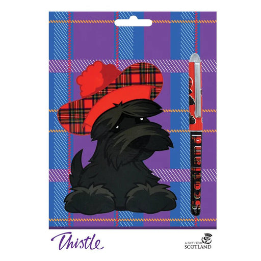 Scottie Dog Notebook & Pen Set – Scottish Terrier Design Stationery - Heritage Of Scotland - Scottie Dog