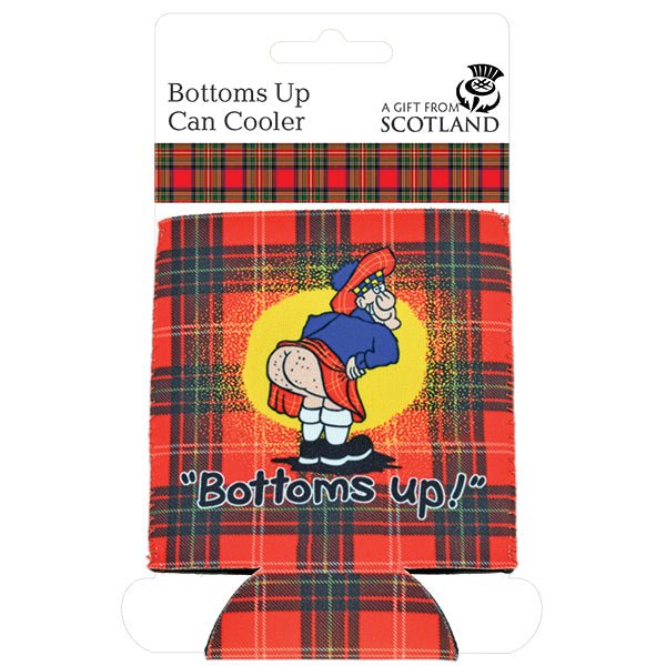Scottish Neoprene Can Coolers – Nessie, Saltire & Bottoms Up Designs - Heritage Of Scotland - Bottoms Up