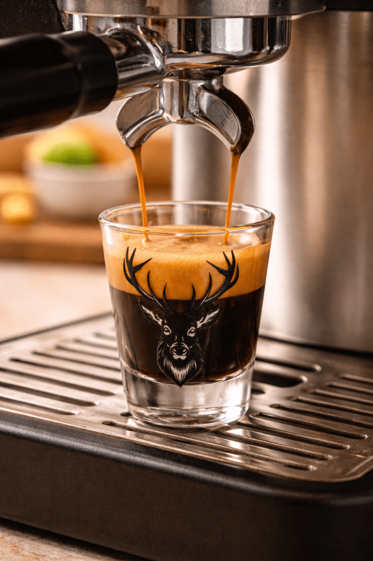 Scottish Stag Shot Glass – Versatile Glass Cup for Drinks, Kitchen & Home Use - Heritage Of Scotland -
