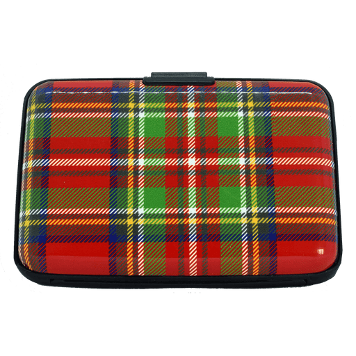 Tartan Bank Card Holder – Compact Scottish Card Wallet for Travel or Everyday Use - Heritage Of Scotland - Red Tartan