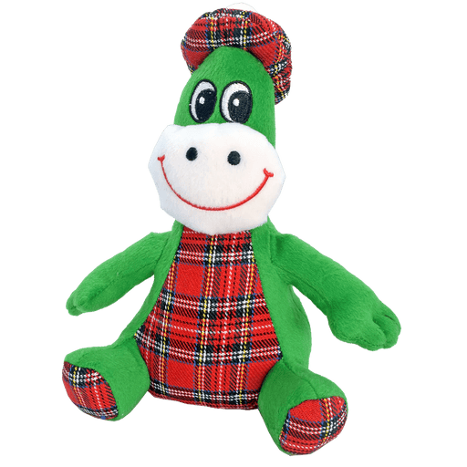Tartan Nessie Plush – 20cm Soft Toy with Tartan Tummy, Feet & Tammy Hat - Heritage Of Scotland - 20cm