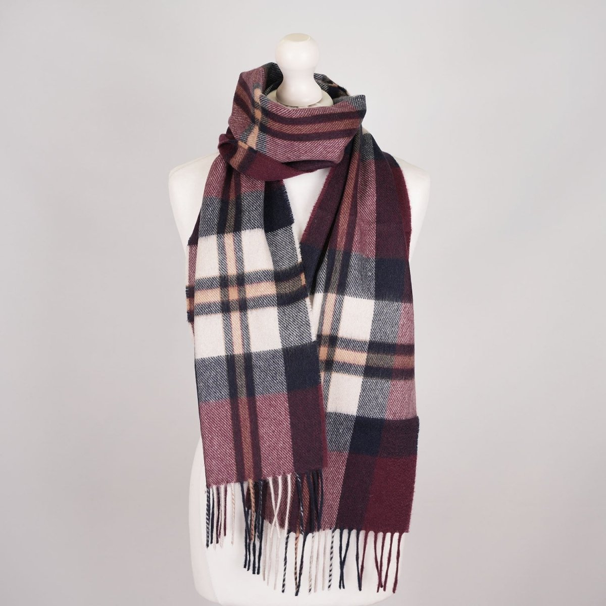 Tartan Weaving Mill 100% Pure Cashmere Scarf - Made in Scotland - AMPLIFIED THOMSON TAYBERRY - Heritage Of Scotland -