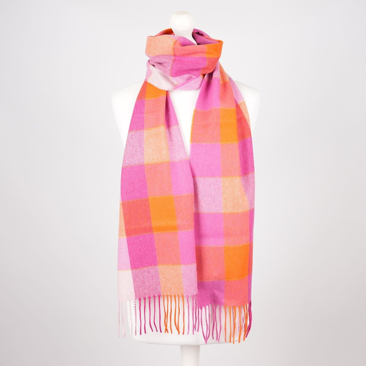 Tartan Weaving Mill 100% Pure Cashmere Scarf - Made in Scotland - Summer Block - Heritage Of Scotland -
