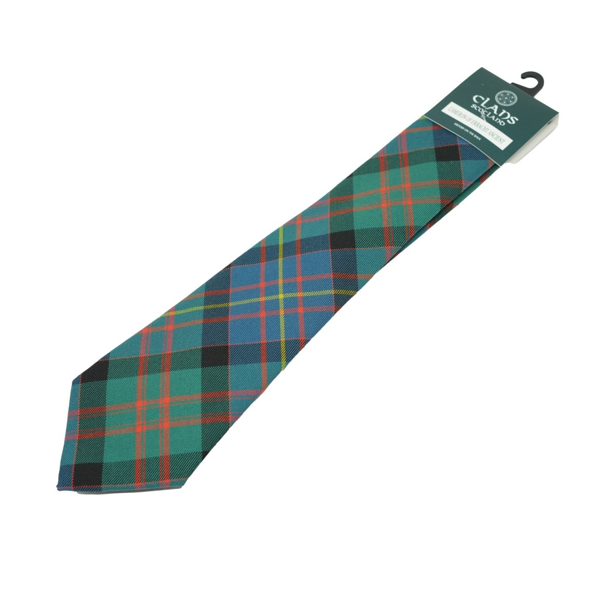 Traditional Scottish Clan Tartan Tie – Traditional Plaid Necktie - CAMERON OF ERRACHT ANCIENT - Heritage Of Scotland -