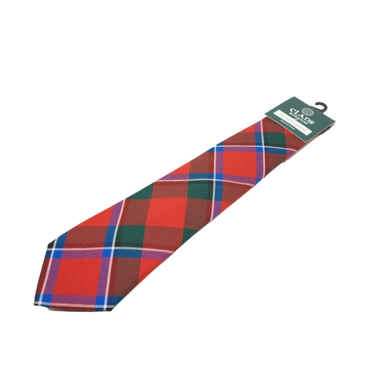 Traditional Scottish Clan Tartan Tie – Traditional Plaid Necktie - SINCLAIR RED - Heritage Of Scotland -
