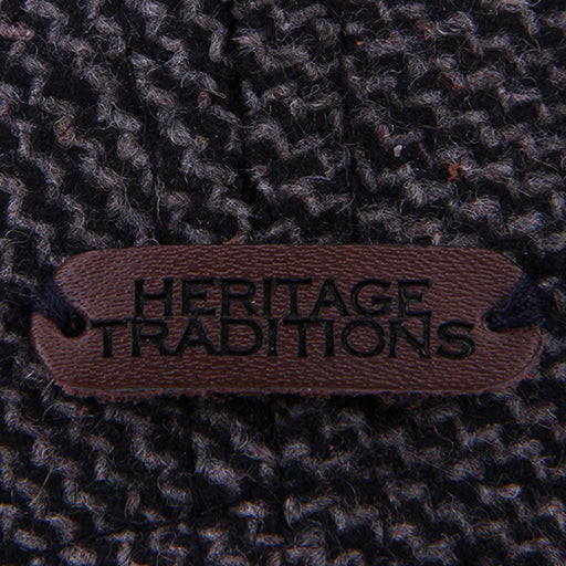 Tweed Suede Baseball Cap - Heritage Of Scotland - GREY TWILL