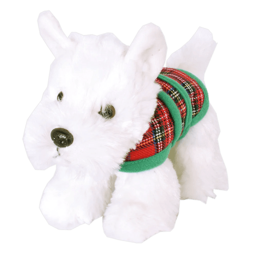 Westie with Tartan Jacket – 15cm Scottish Dog Ornament (Standing or Sitting) - Heritage Of Scotland - Standing