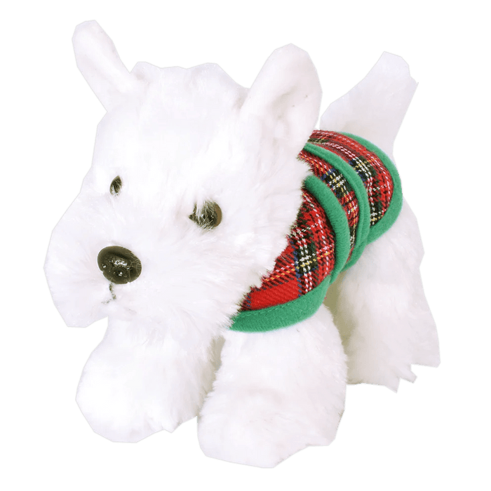 Westie with Tartan Jacket – 15cm Scottish Dog Ornament (Standing or Sitting) - Heritage Of Scotland - Standing