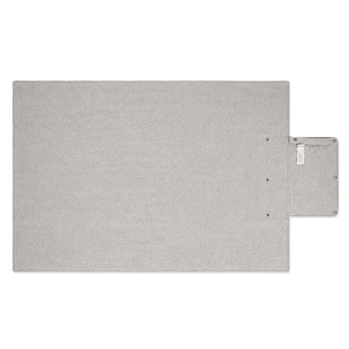 Woodside Check Foldaway Picnic Blanket with Carry Strap - Grey Medium - Heritage Of Scotland -