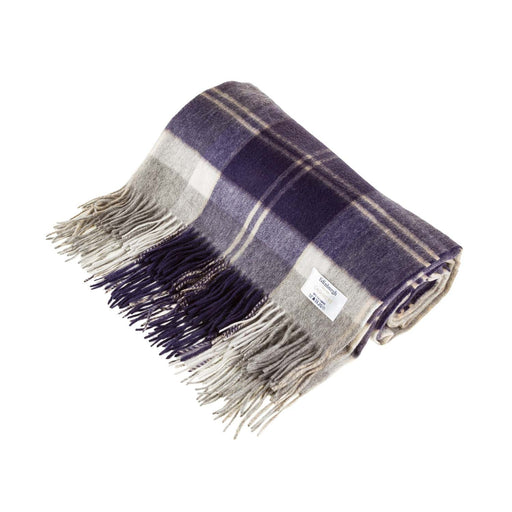 100% Cashmere Blanket Bannockbane Silver - Heritage Of Scotland - BANNOCKBANE SILVER