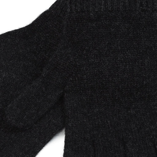 100% Cashmere Plain Glove Gents Charcoal - Heritage Of Scotland - CHARCOAL