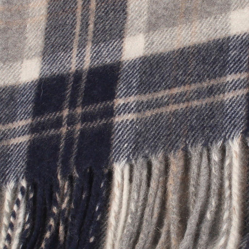 100% Cashmere Scarf Made In Scotland Bannockbane Silver - Heritage Of Scotland - BANNOCKBANE SILVER