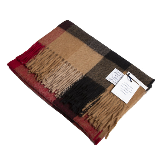 100% Cashmere Stole Made In Scotland Vicuna Block - Heritage Of Scotland - VICUNA BLOCK