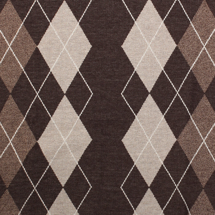 Men's Argyle Ballantrae Jumper Crew Nec  Dark Brown