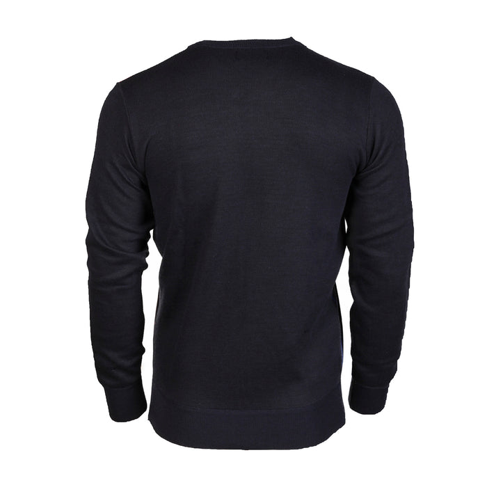 Men's Argyle Ballantrae Jumper Crew Neck Navy