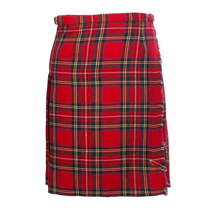 Ladies Knee Length Tartan Kilted Skirt Stewart Royal