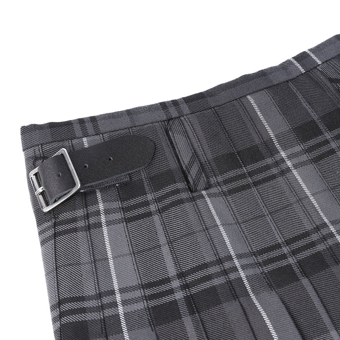 Scottish Tartan Kids Kilt  Hamilton Grey