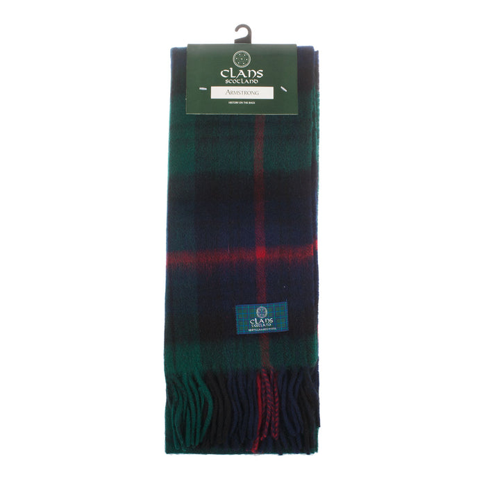 Lambswool Scottish Tartan Clan Scarf  Armstrong