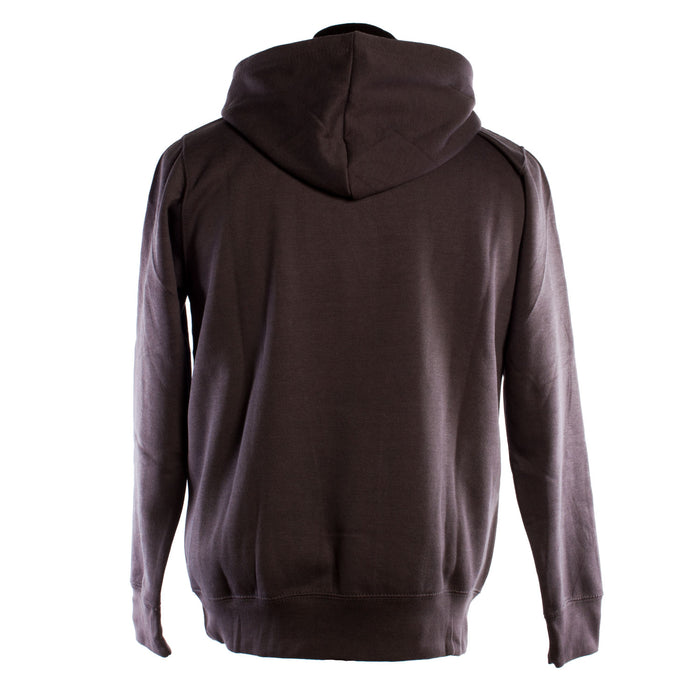 Edinburgh Harvard Print Hooded Top Charcoal
