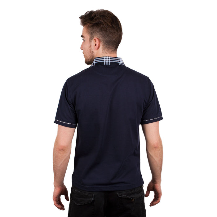 Adults Scotland Rampant Lion Polo Shirt Navy