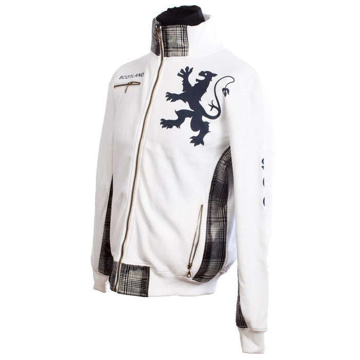 Scotland Lion Zip Top White
