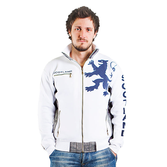 Scotland Lion Zip Top White