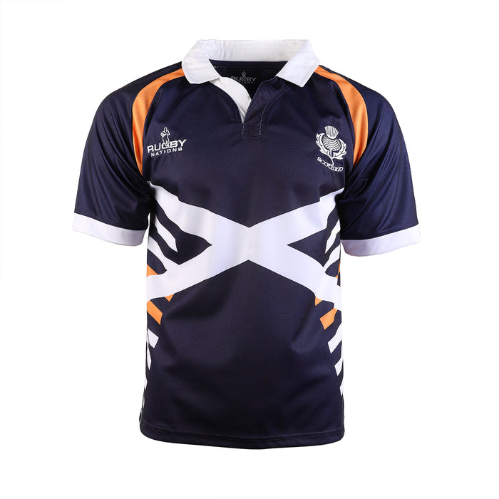 Adults Cotton Collar Poly Rugby Top