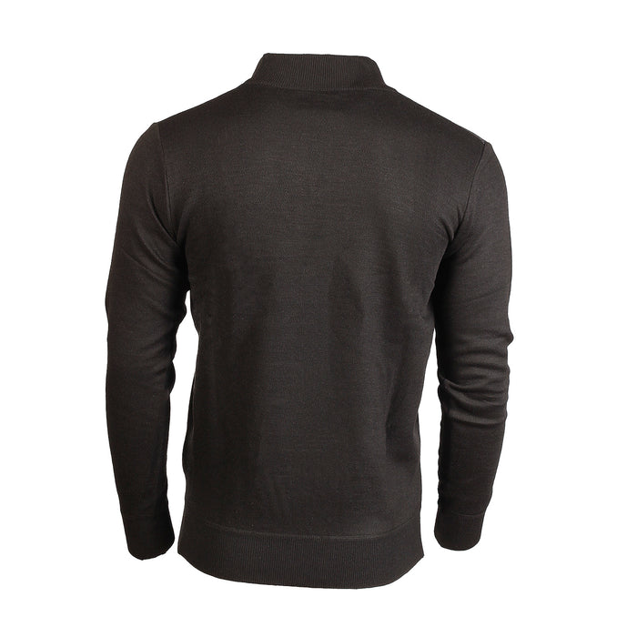 Men's Argyle Ballantrae Jumper Half Zip  Black