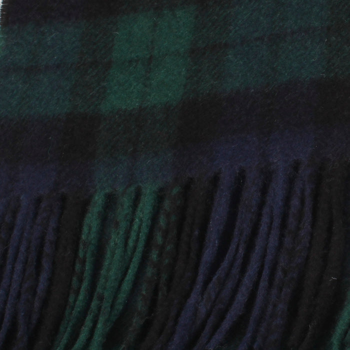 100% Cashmere Scarf Made In Scotland Black Watch